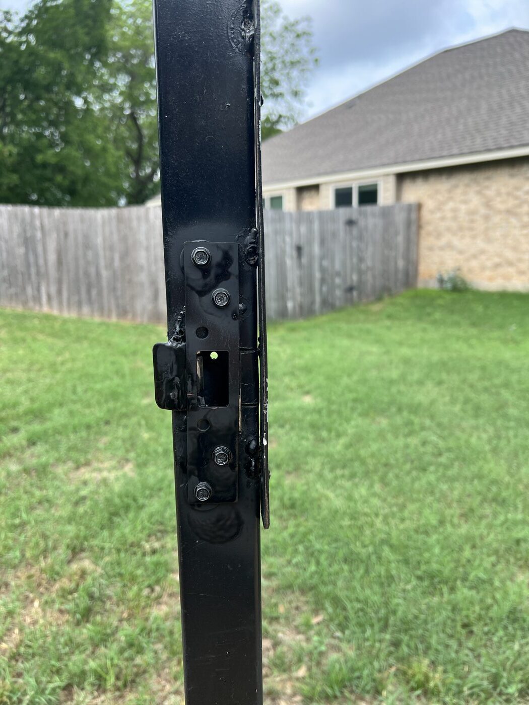 Gate latch — after repair