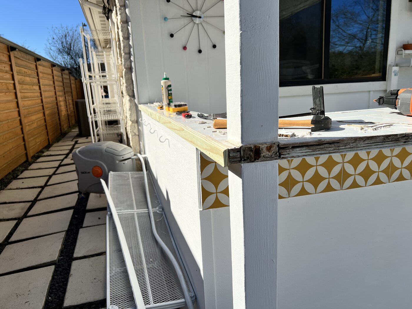 Exterior bar — during
