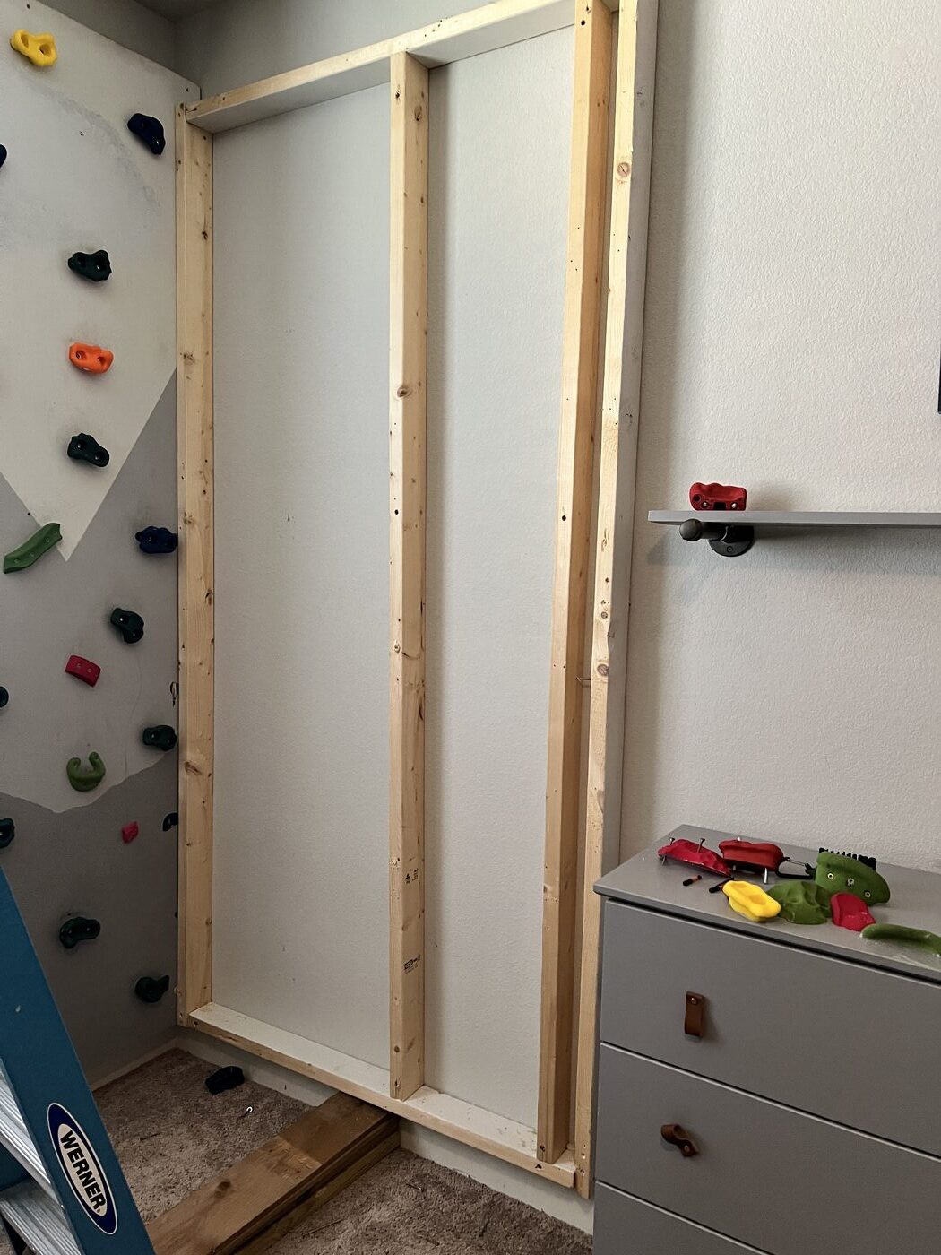 Climbing wall — during