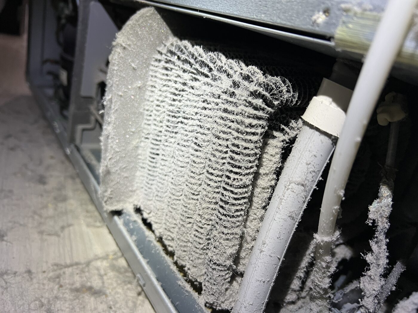 Fridge coils — before