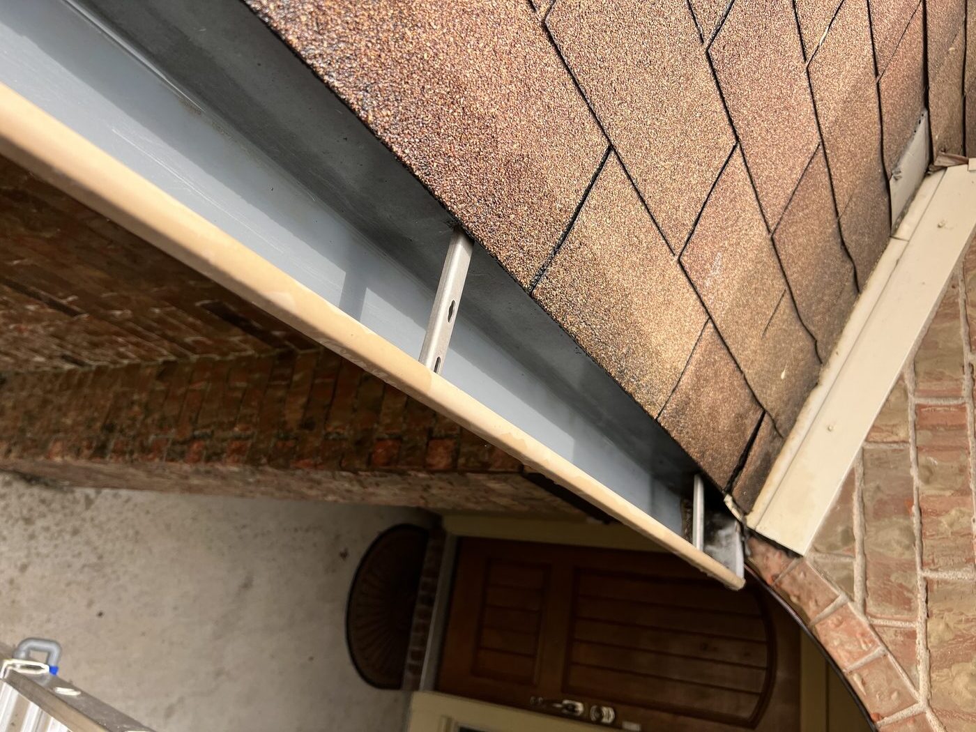 Gutter cleaning — after