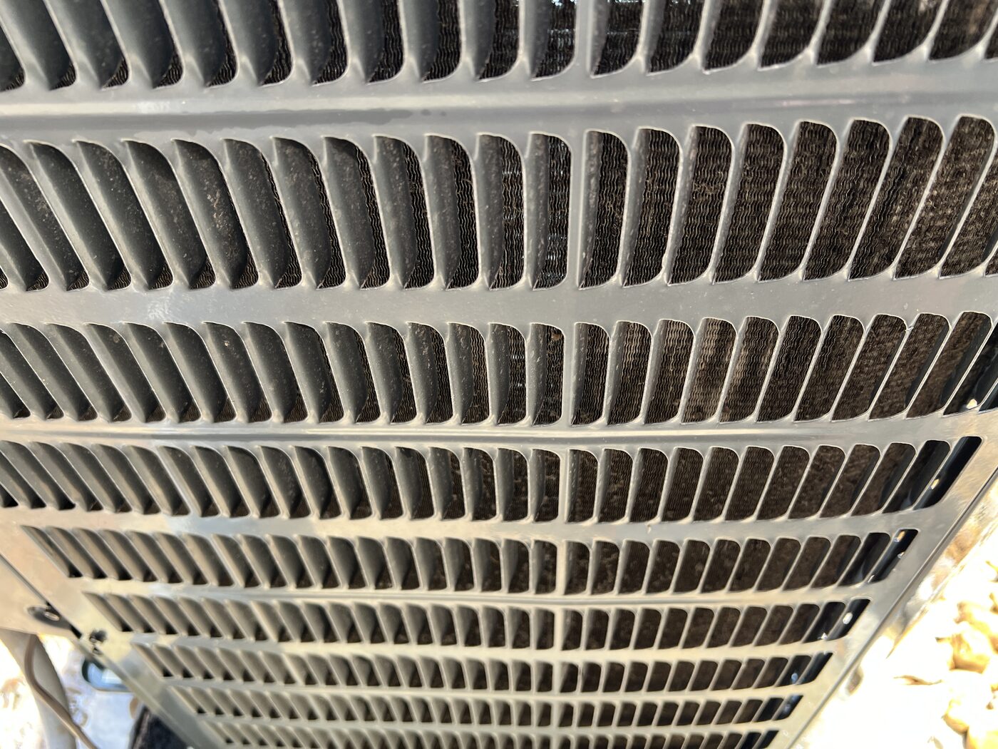 AC condenser coils — after
